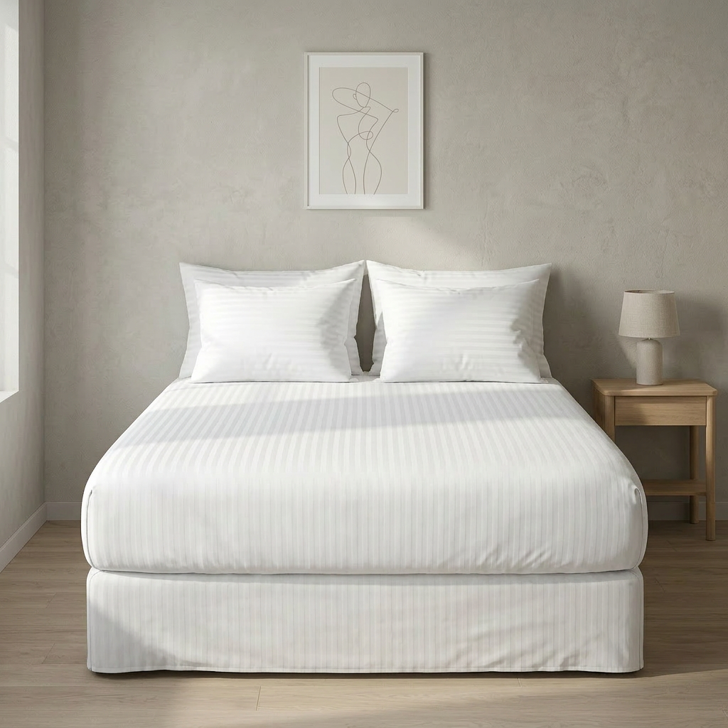 Kuvertlagen hvid stripe
