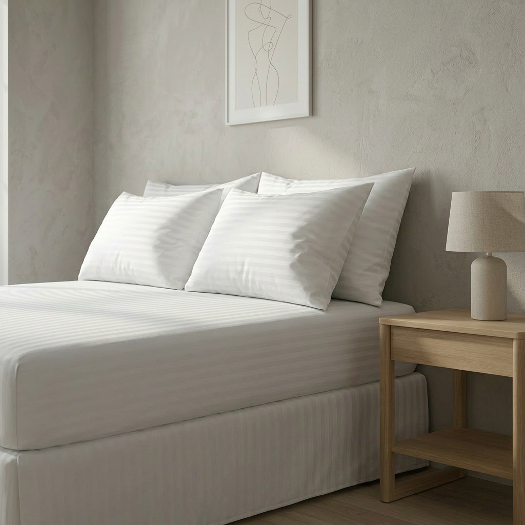 Kuvertlagen hvid stripe