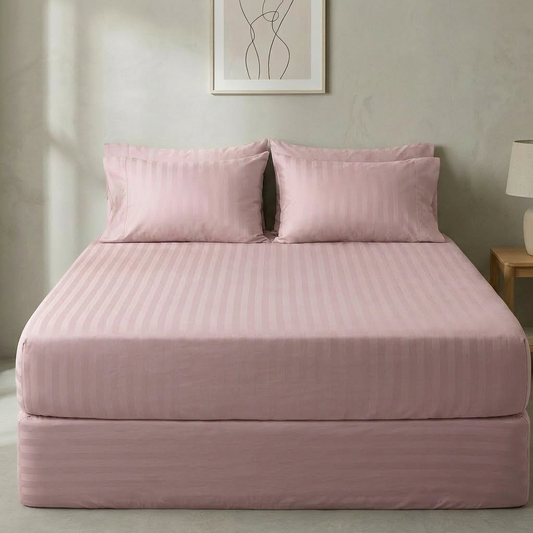 Faconlagen rosa stripe